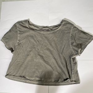 Grey crop top
